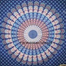 Multicolor Print Mandala Design Cotton Wall Hanging