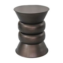 Aluminum Metal Bronze Side Table