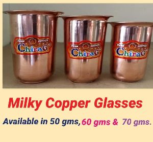 copper milky Glass