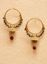 Bali earrings with pearl and drops