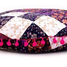 colorful floor pillow cover