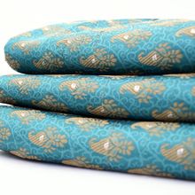 handmade turquoise color fabric