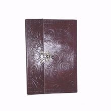 Leather Embossed Brown Diary
