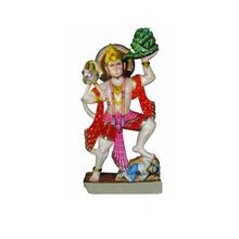 Hanuman Lifting Mountain Marble Statue