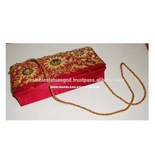 Zari Embroidery Ladies Fancy Hand Bag