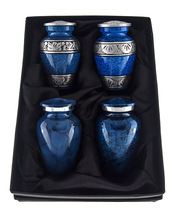 Blue Small Mini Cremation Urns