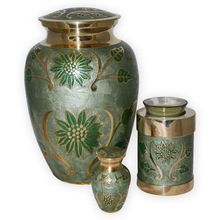 Flower Funeral Burial Cremation Urn