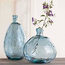 Glass Bottle Shaped Flower Vase