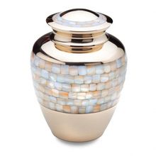 Pearl Brass Funeral Cremation Urn