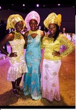 Sequins Embroideried wedding AFRICAN  Dress