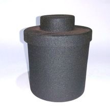 Black Candle Jar with Lid