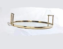 Metal Material Round Mirror Tray
