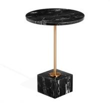 Round Shape Black Marble Table