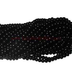 rosewood black dyed beads mala