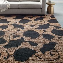 Clover Jute Flat Weave Natural Handmade dhurrie Indian Carpet Rugs
