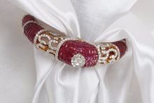 elegant ruby diamond bangle
