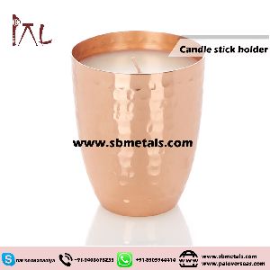 COPPER CANDLE HOLDER
