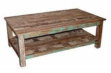 Reclaimed wood slab Coffee table