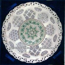 marble inlay decorative plate