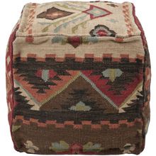 kilim pouf handmade indian ottoman