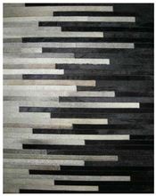 pattern real leather rug