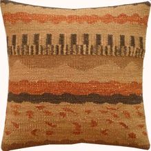 wool dhurrie kilim Pillow Cushion