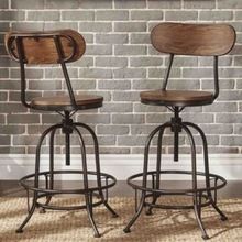 Industrial parlour Metal height adjustable stool