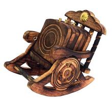 Custom Wooden Rocking Chair Tea Coaster