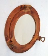 Antique Brass Porthole Mirrors 