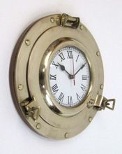 Marine Brass Porthole Wall Clock