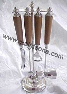 Wooden Handle Hanging Cutlery Set