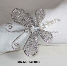 Beaded Butterfly Napkin Ring