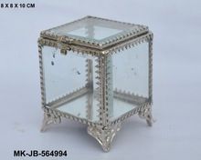 Handicraft Beveled Glass Jewelry Box