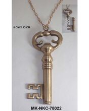 Vintage Key Bottle Opener Pendant Necklace