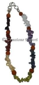 7 Chakra Chips Stones Anklet