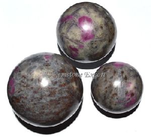 Gemstone Ruby Sphere