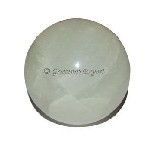Gemstone White Selenite Ball