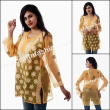 Georgette Chikan Embroidered Tunics