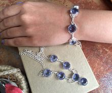 Blue Topaz Necklace Bracelet Set