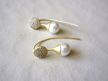 Bridesmaid Pearl Threader Earrings