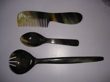 buffalo horn cutlery sets including serving spoons