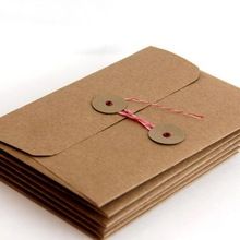 custom made kraft paper string tie envelopes