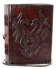 double dragon embossed leather journals