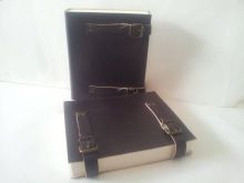 Loose Leaf Leather Journals with belt