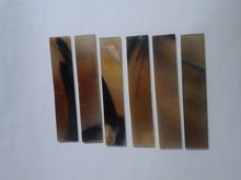 natural buffalo horn plates in assorted