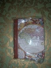 old world map theme printed handmade paper notebooks