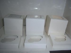 White Cup Cake Boxes for Individual Cup Cakes