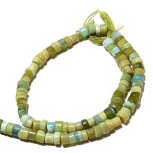 Green Opal Tyre BHeishi Beads