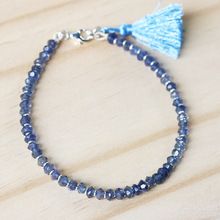 Iolite beads bracelet