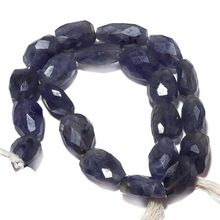 Iolite Faceted Tumbles Gemstone Beads